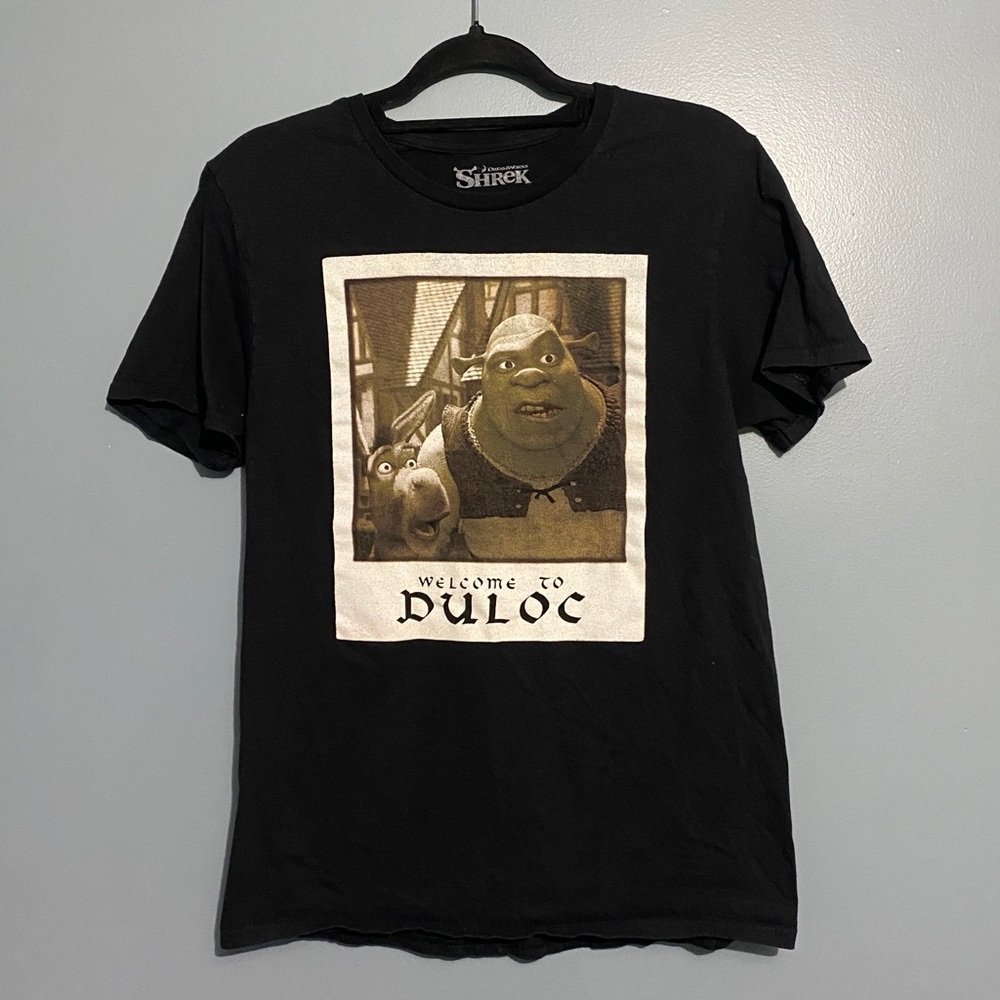 Shrek Welcome to Dulac Black T-Short